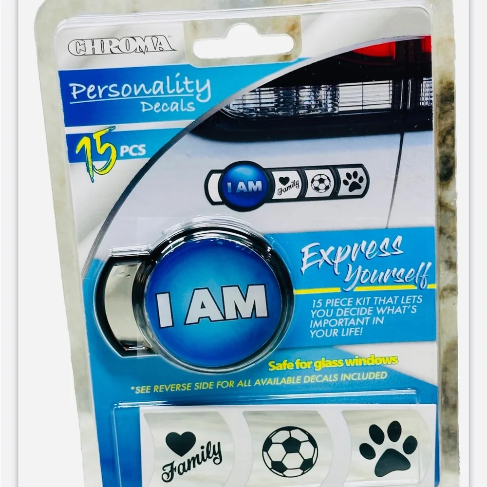 Chroma Personality Decals-Safe for glass windows